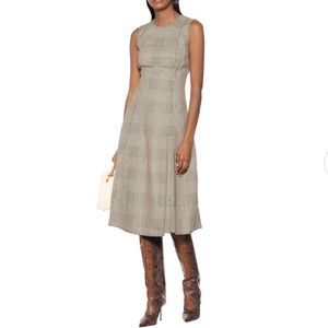 Polo Ralph Lauren Checked Plaid Cotton and Linen Dress